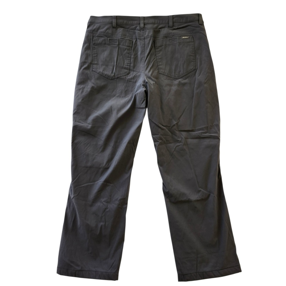 Eddie Bauer Mens Fleece Lined Tech Pants Dark Gray 40x30 Nylon Spandex Stretch - Picture 3 of 5